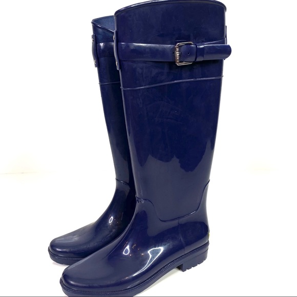 Ralph Lauren Shoes - Ralph Lauren Rossalyn Blue Tall Rain Boots